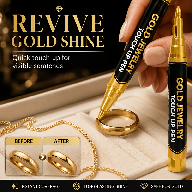 Metal Touch-Up Pen for Jewelry Surface Restoration